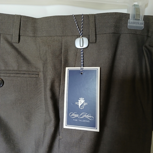 Sean John Mens Dress Pants Size 40W X 28L Color Tan/Brown - Picture 7 of 12